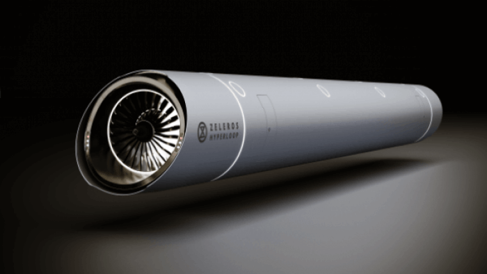 Zeleros提出的试管中的压力将扩展到约100毫巴，并允许从飞机上复制安全系统，例如从高架客舱掉落的氧气面罩。 艺术家的印象-Zeleros hyperloop